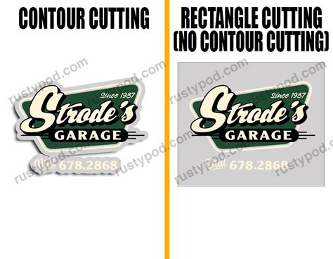 Personalized Hot Rod Garage Lettering Sticker Rustypod Store