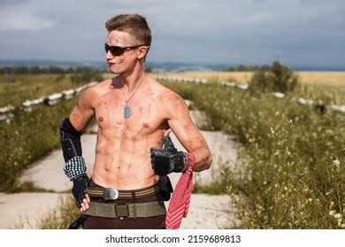 Male Vandal Dirty Naked Torso Shows Stock Photo Shutterstock