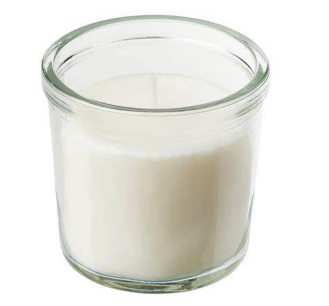 ЯМЛИК JАMLIK Ароматическая свеча в стекле, ваниль/бежевый, 20 часов ...