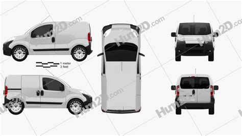 Citroen Nemo Panel Van 2011 Blueprint in PNG - Download Vehicles Clip Art Images