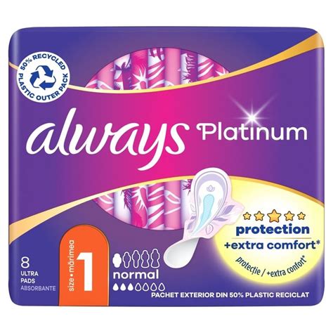 Always Platinum Podpaski ze skrzydełkami Normal 8 sztuk Zakupy