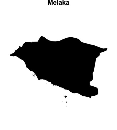 Melaka State Blank Outline Map 55035939 Vector Art At Vecteezy
