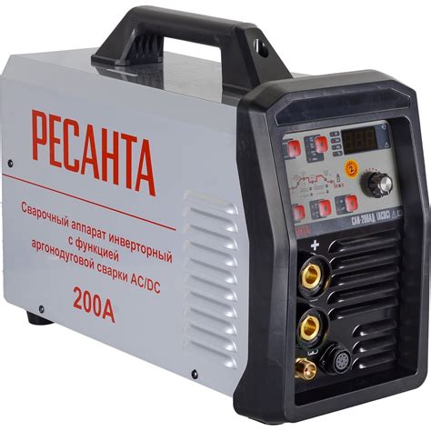 Сварочный инверторный аппарат Ресанта САИ-200АД АС/DC 65/98 - доступная ...