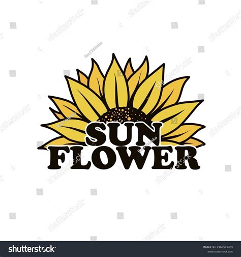 Sunflower Logo Concept Simple Design Stock Vector (Royalty Free ...