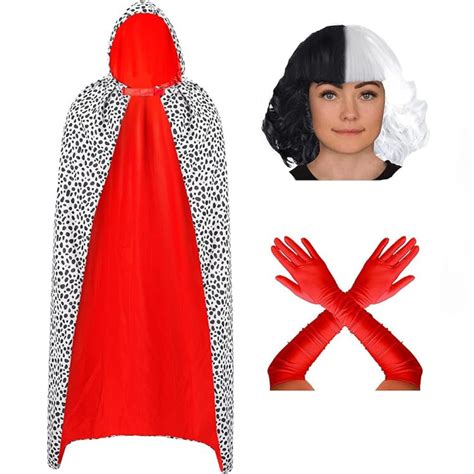 3pc Kids Cruella Deville Costume – Redstar Fancy Dress