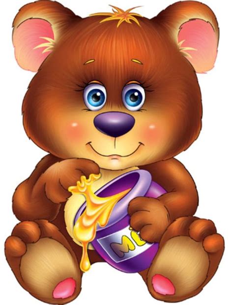 Рисунок медведя карандашом для детей в школу и детский садик.