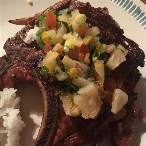 Grilled Pork Chops With Fresh Nectarine Salsa Recipe Allrecipes