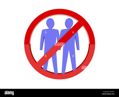 Gay Interdit Interdit Panneau Rouge Concept D Illustration Photo Stock Alamy