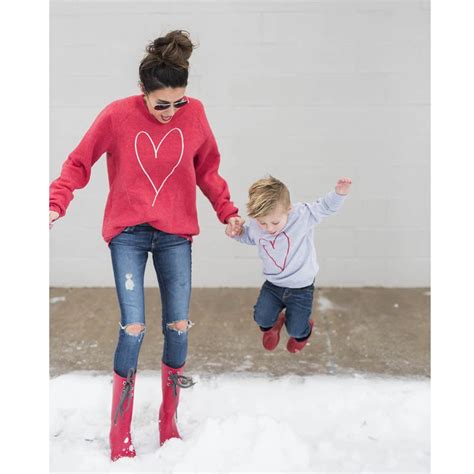 Одинаковые комплекты для семьи; милый Повседневный пуловер с длинными ...