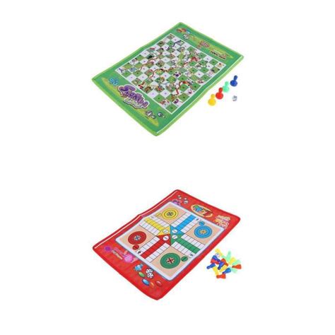 Jual Pocket Mini Travel Board Game Flying Ludo Chess Draughts Chess