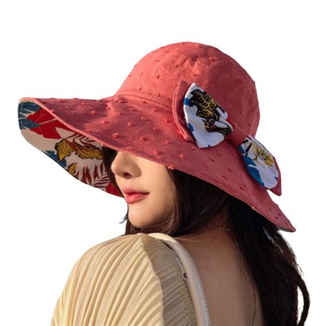 Women S Packable Reversible Bucket Hat Uv Sun Protection Wide Brim