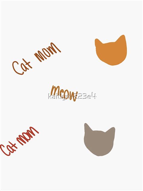 Cat Sticker Pack Sticker For Sale By Kaitlyn E Redbubble