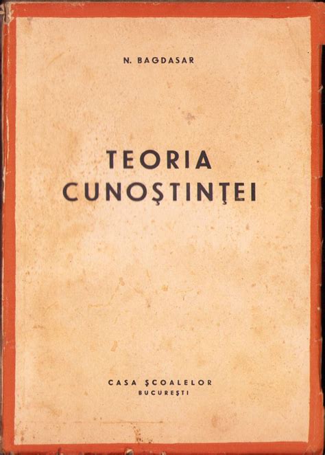 Teoria Cuno Tin Ei De N Bagdasar Casa Coalelor Bucure Ti