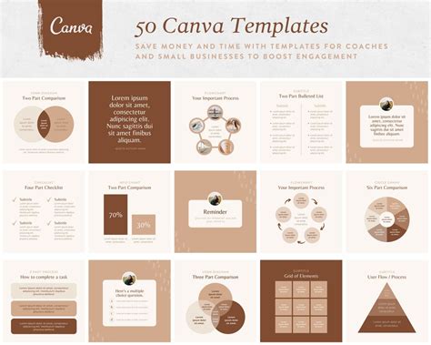 Instagram Templates Canva Engagement Templates Instagram Post Template Boho Beige Nude Color