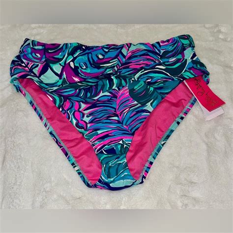 Lilly Pulitzer Swim Lilly Pulitzer High Waisted Bikini Lagoon