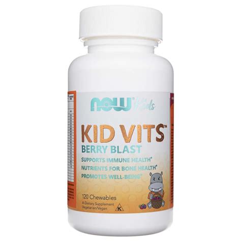 Now Foods Kid Vits Multi-Vitamin Berry Blast 120 Tablets – Medpak