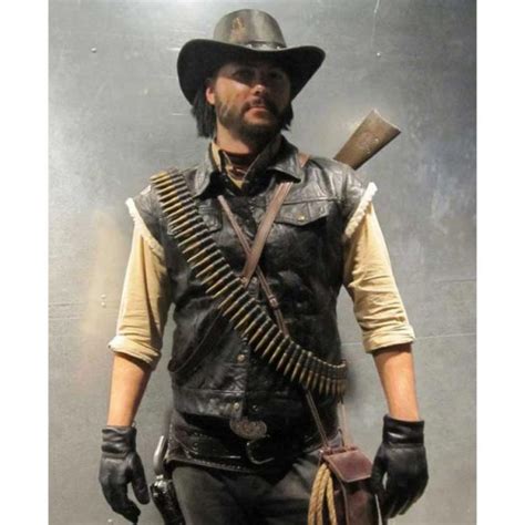 John Marston Red Dead Vest Red Dead Redemption Leather