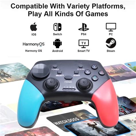 Gamepad Pad Bezprzewodowy Bluetooth Alogy Kontroler Do Gier Uchwyt Na