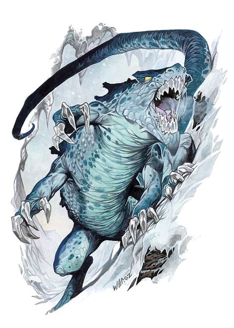Dandd Monster Monday Frost Salamander Dungeonsolvers