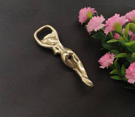 Brass Bottle Opener Naked Female Figure Bar Tool Woman Etsy
