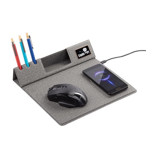 Настольная складная подставка "Cool Mat" с беспроводным (15W) ЗУ ...