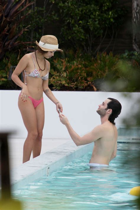 Zoe Kravitz Bikini Candids At Beach In Miami Hawtcelebs
