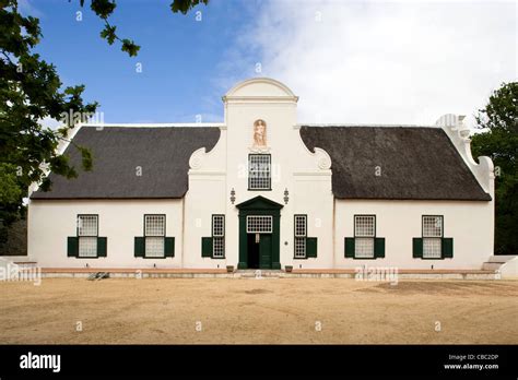 Groot Constantia Wine Estate: Manor House facade Stock Photo - Alamy