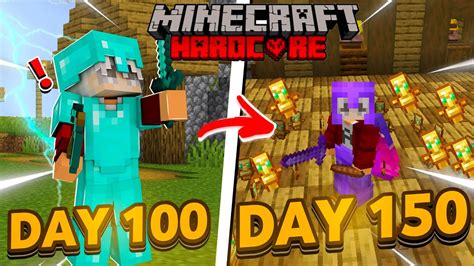 قضيت 150 يوم علي جزيره في ماين كرافت هاردكور HARDCORE Minecraft