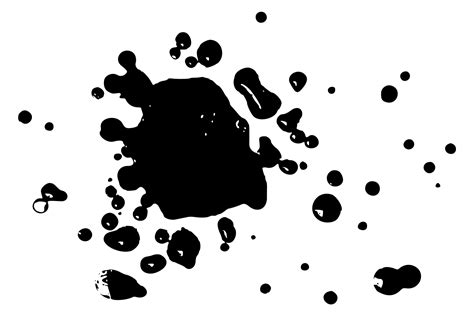 Black Ink Splash Mark Grunge Paint Drip Graphic By Ladadikart