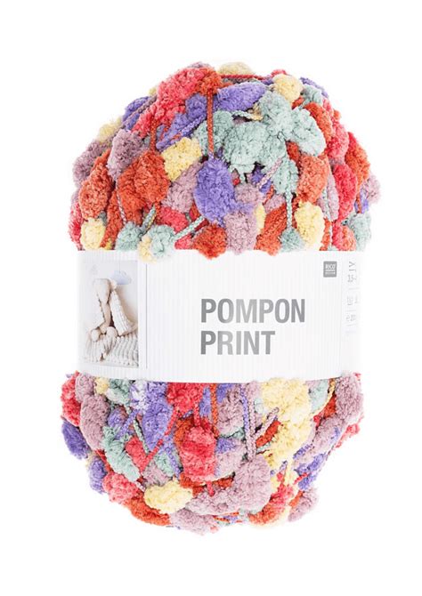 Rico Creative Pompon Prints Love Wool