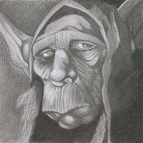 Ukko The Dwarf From Slaine The Horned God 2000AD Pencil Drawing On