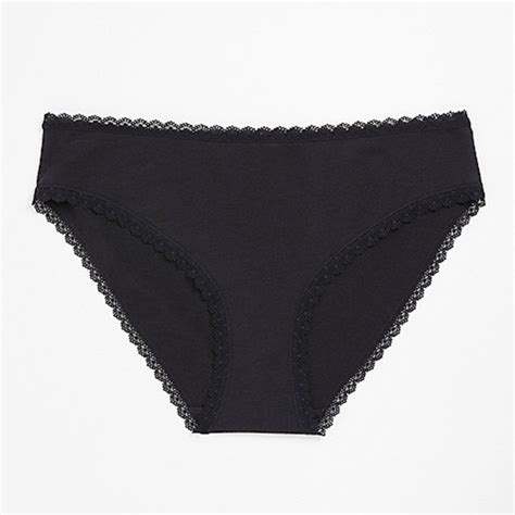 2 Pieces Cotton Lace Trim Bikini Panties For Women Comfortable Soft And Stylish Daraz Bd