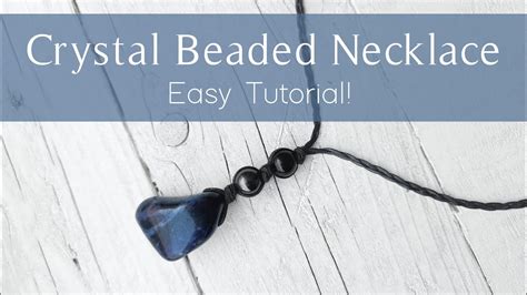 How To Make A Crystal Beaded Necklace Diy Crystal Necklace Easy