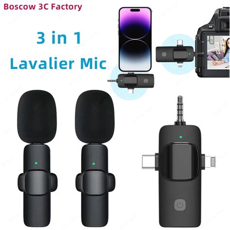 In Wireless Lavalier Microphone Mm Intelligent Noise Reducing