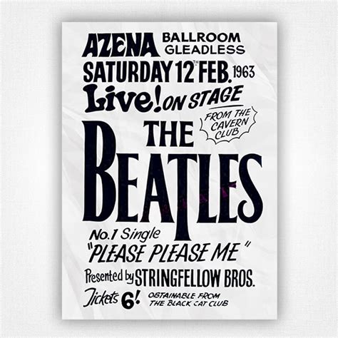 The Beatles Abergavenny concert poster - A1|A2|A3|A4