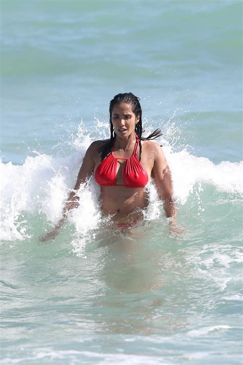 Padma Lakshmi The Fappening Sexy Red Bikini The Fappening