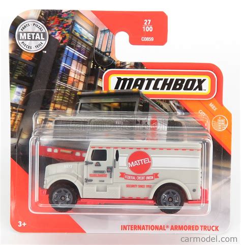 MATTEL HOT WHEELS C0859 968S GKM23 Scale 1 64 INTERNATIONAL HARVESTER ARMORED TRUCK 1995
