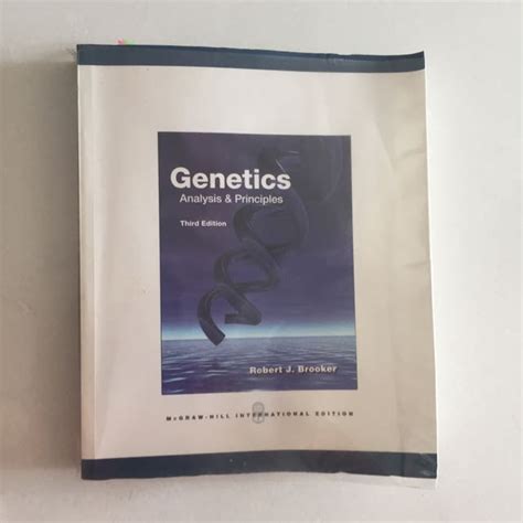 Genetics Analysis And Principles Brooker Hobbies And Toys Books