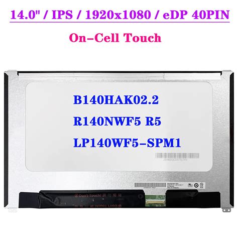 Laptop Lcd Touch Screen B Hak Fit R Nwf R Lp Wf Spm