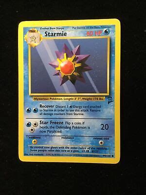 Pok Mon Tcg Starmie Base Set Regular Common Nm Np Ebay