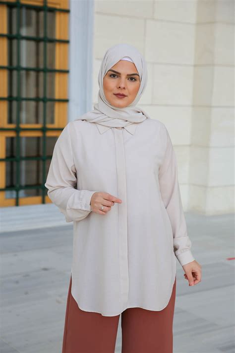 Chemisier Nude Dilek Yamakoglu