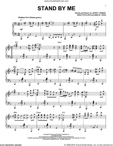 Stand By Me Jazz Version Arr Brent Edstrom Sheet Music For Piano Solo