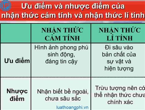 Ví Dụ Về Nhận Thức