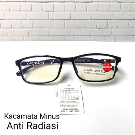 Jual Kacamata Anti Radiasi Lensa Minus Rabun Jauh Shopee Indonesia