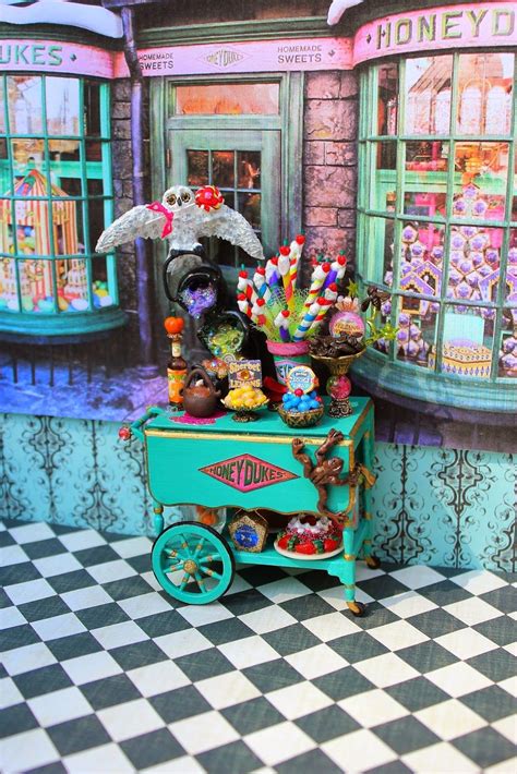 sold dollhouse miniature harry potter candy cart trolley update harry