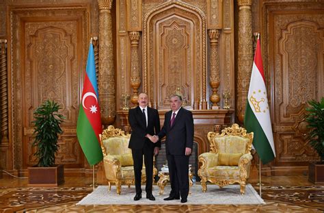 Ilham Aliyev Held One On One Meeting With President Of Tajikistan