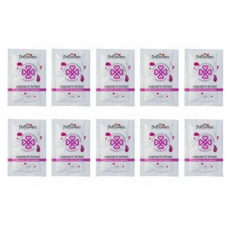 Sabonete Intimo Morango Champanhe Sache KIT 25UN Distribuidora Hot Flowers