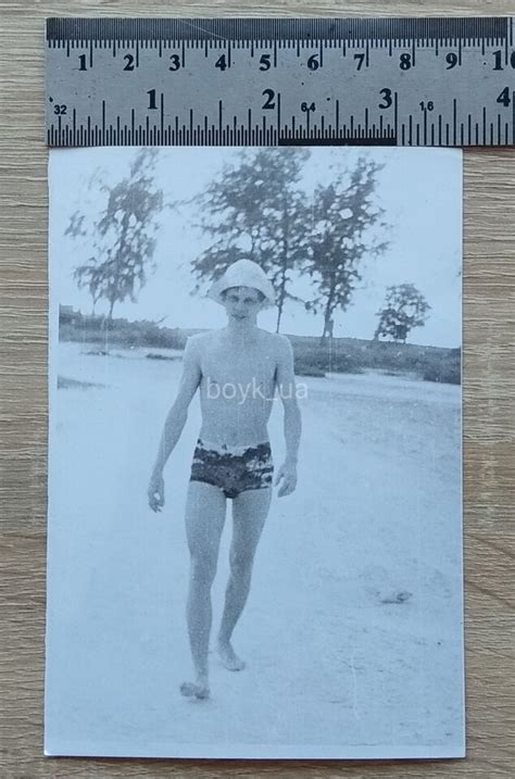 Shirtless Man Trunks Bulge Beefcake Affectionate Guy Muscle Gay Int Vtg Photo EBay