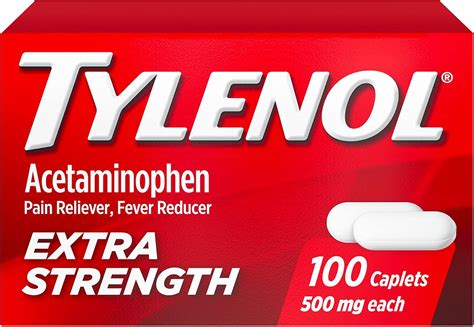 Amazon Tylenol Extra Strength Caplets With Mg Acetaminophen