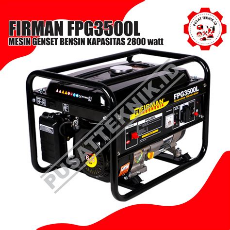 Jual Mesin Genset Firman Fpg L Watt Generator Bensin Firman